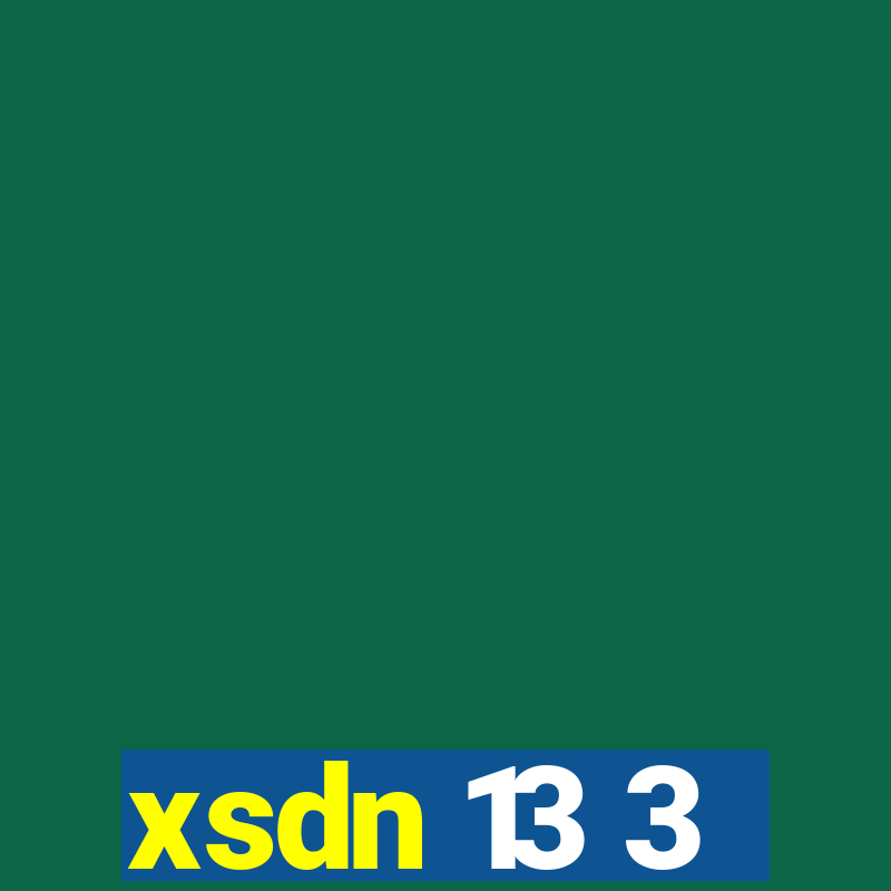 xsdn 13 3