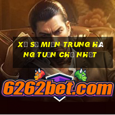 xổ số miền trung hàng tuần chủ nhật