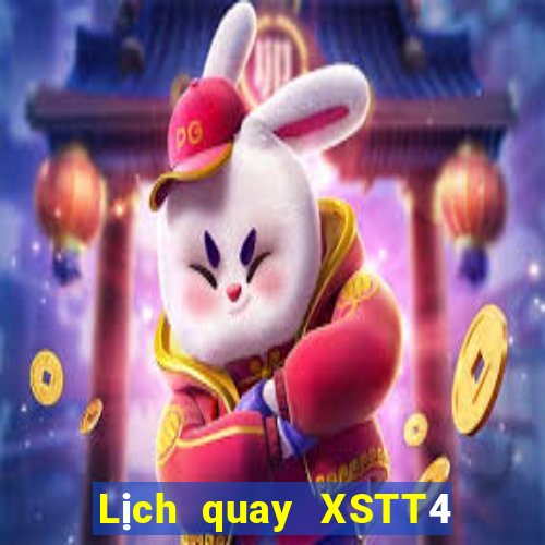 Lịch quay XSTT4 ngày 12