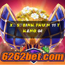 xổ số bình thuận 11 tháng 04