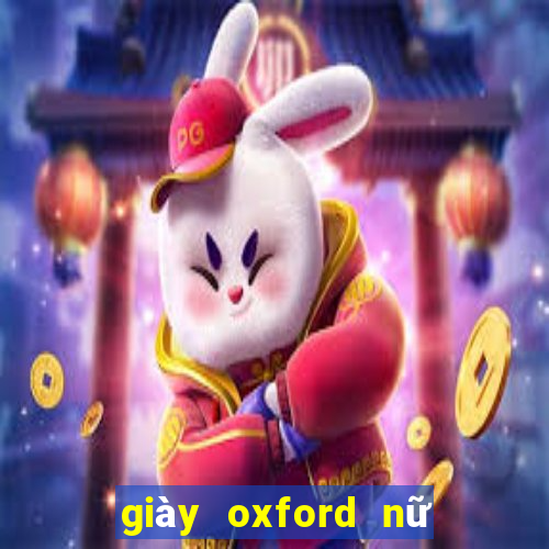 giày oxford nữ đế bệt