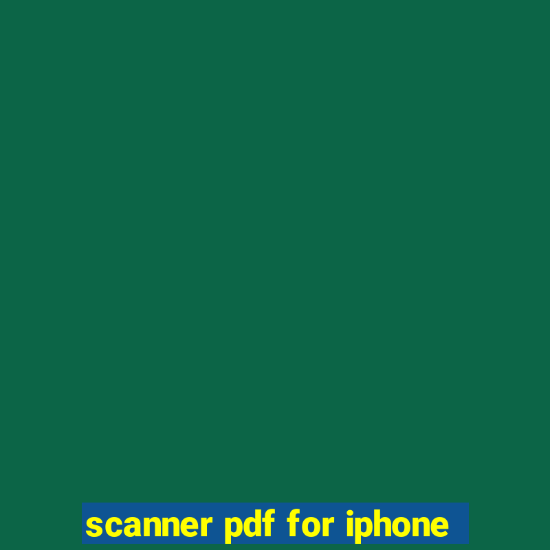 scanner pdf for iphone