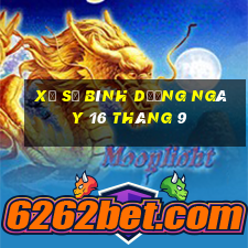 xổ số bình dương ngày 16 tháng 9