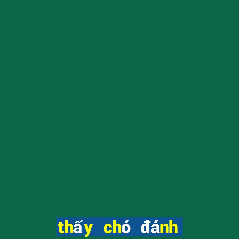 thấy chó đánh con gì