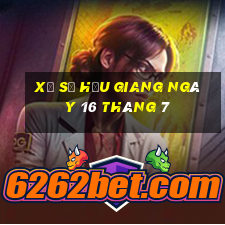 xổ số hậu giang ngày 16 tháng 7