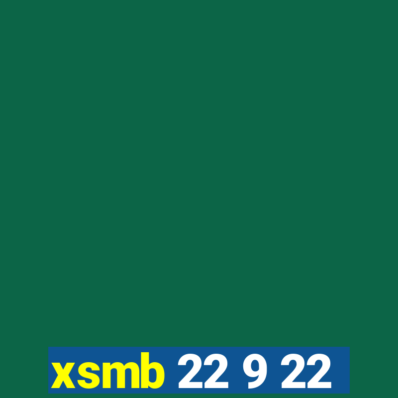 xsmb 22 9 22