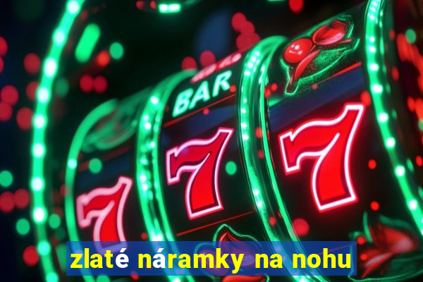 zlaté náramky na nohu