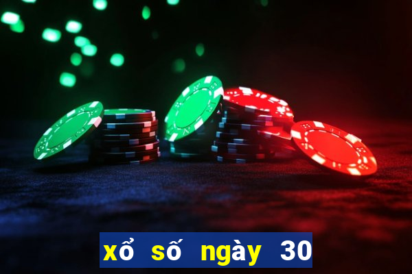 xổ số ngày 30 tháng 10