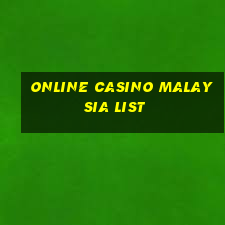 online casino malaysia list