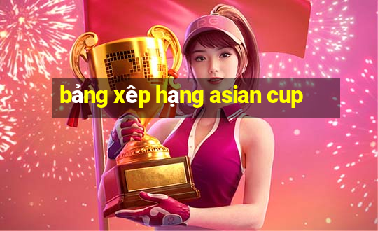 bảng xêp hạng asian cup