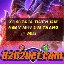 xổ số thừa thiên huế ngày mười lăm tháng mười