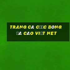 trang cá cược bóng đá cáo việt net