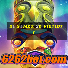 xổ số max 3d vietlott