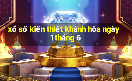 xổ số kiến thiết khánh hòa ngày 1 tháng 6