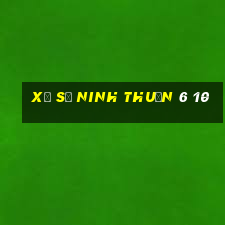 xổ số ninh thuận 6 10