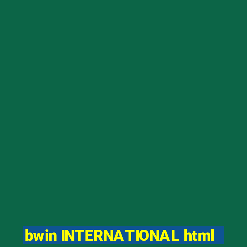 bwin INTERNATIONAL html