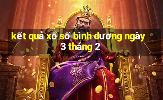 kết quả xổ số bình dương ngày 3 tháng 2