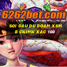 soi cau du doan xsmb chinh xac 100