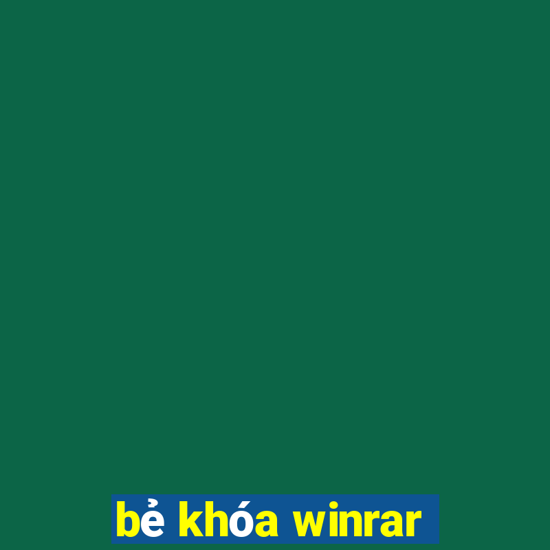 bẻ khóa winrar