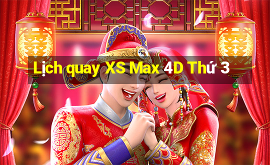 Lịch quay XS Max 4D Thứ 3