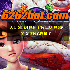 xổ số bình phước ngày 3 tháng 7