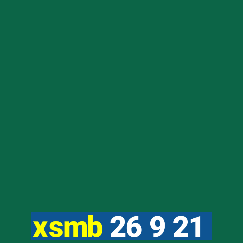 xsmb 26 9 21