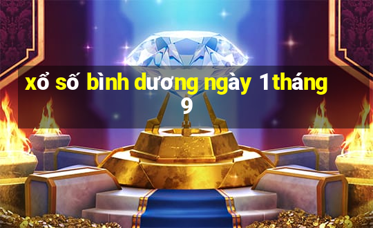 xổ số bình dương ngày 1 tháng 9