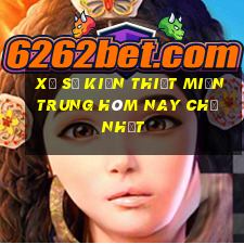 xổ số kiến thiết miền trung hôm nay chủ nhật