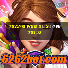 Trang web xổ số 400 triệu