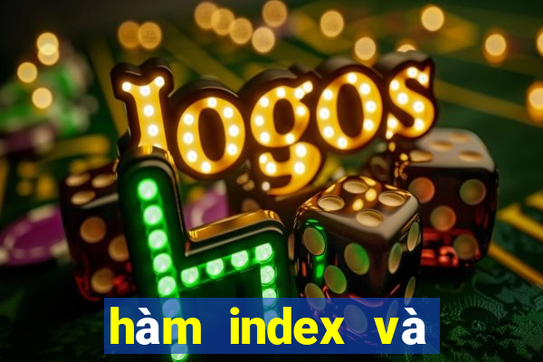 hàm index và match nâng cao