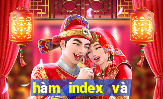 hàm index và match nâng cao