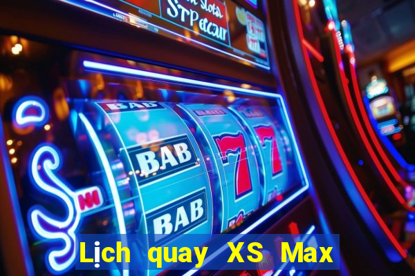 Lịch quay XS Max 3D thứ tư