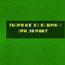 thống kê xổ số bình định 30 ngày