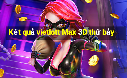 Kết quả vietlott Max 3D thứ bảy