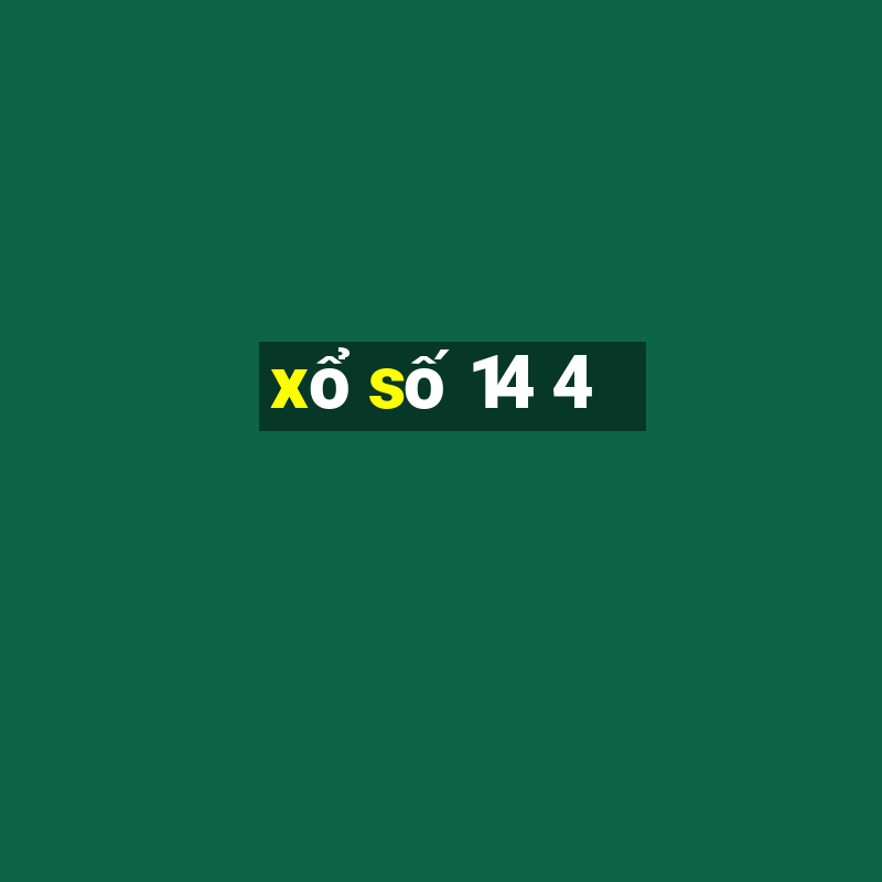 xo so 14 4