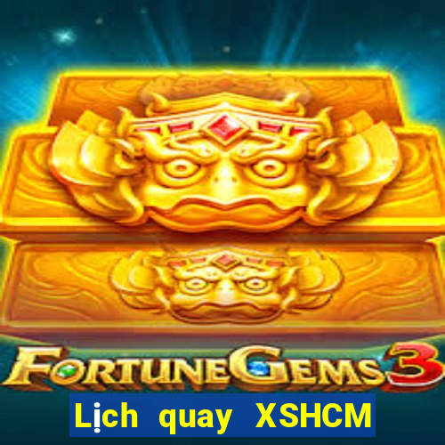 Lịch quay XSHCM ngày thứ năm