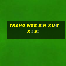 Trang web sản xuất xổ số