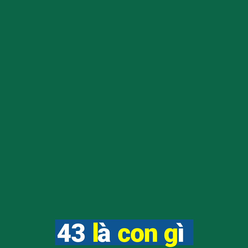 43 là con gì