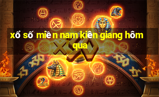 xổ số miền nam kiên giang hôm qua