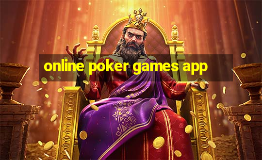 online poker games app