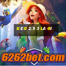 kèo 2.5 3 là gì