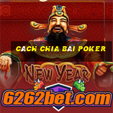 cách chia bài poker