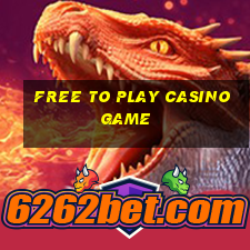 free to play casino game