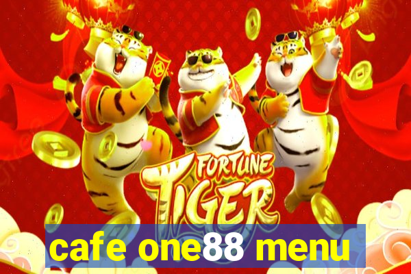 cafe one88 menu