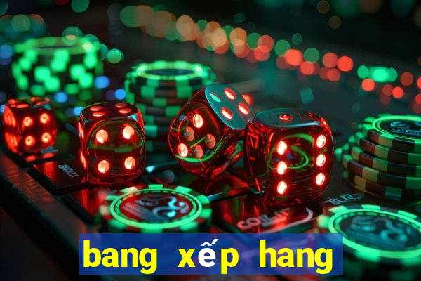 bang xếp hang bong da