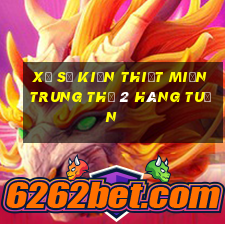 xổ số kiến thiết miền trung thứ 2 hàng tuần