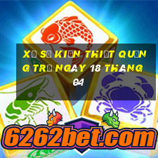 xổ số kiến thiết quảng trị ngày 18 tháng 04