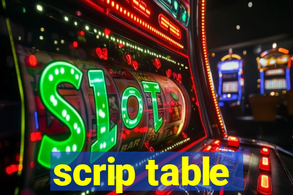 scrip table