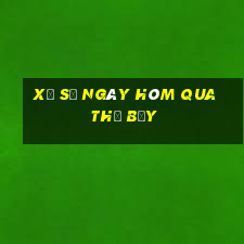 xổ số ngày hôm qua thứ bảy