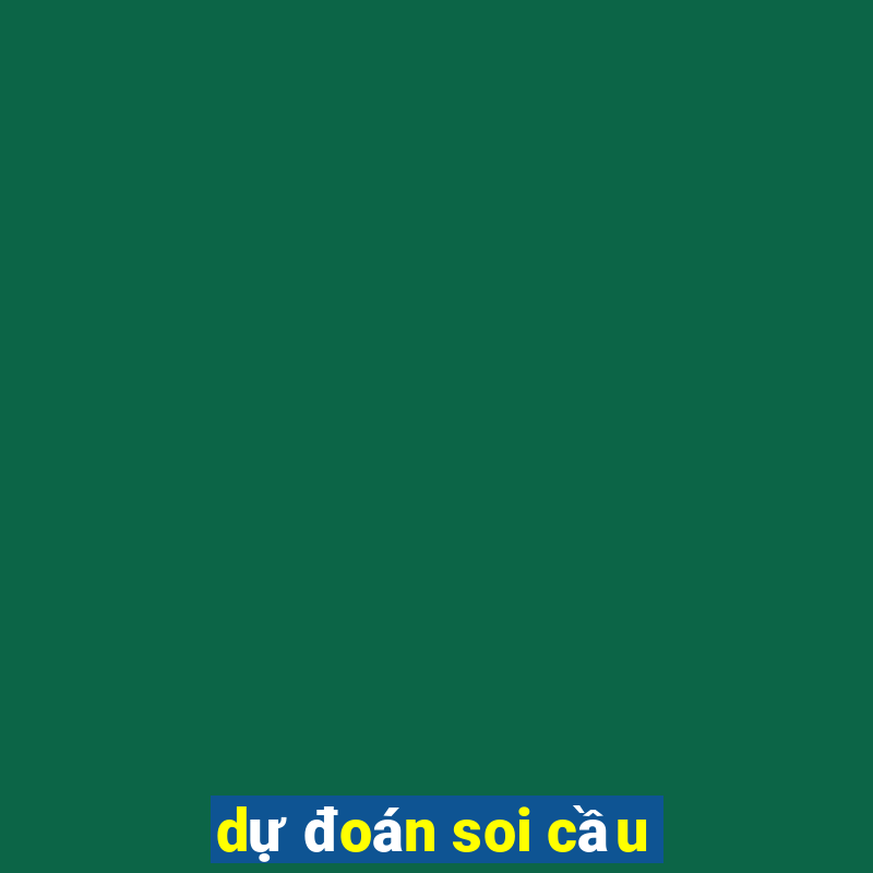 dự đoán soi cầu